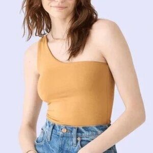 J Crew FormKnit One-Shoulder Tank Top - Sz M